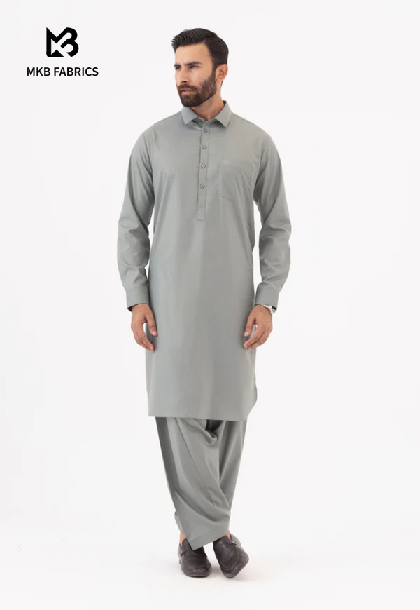 Signature Wash & Wear – Greenish Grey